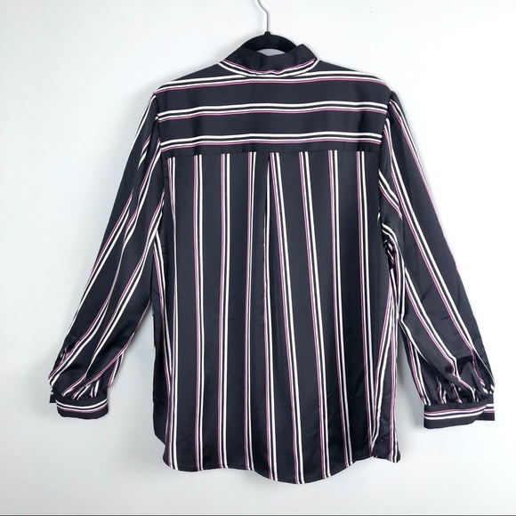 Laundry by Shelli Segal Striped Tie Front Blouse - Picture 11 of 13
